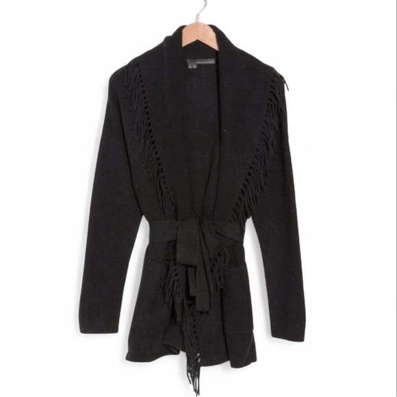 360 Cashmere Alissa Fringed Cardigan, Size Large - Picture 3 of 11